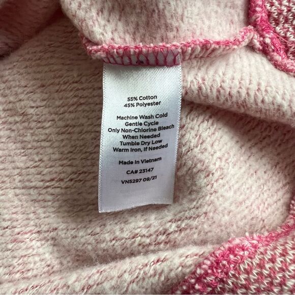 Talbots Pink Textured Knit Puff Sleeve Crewneck Sweater Top - Picture 10 of 10